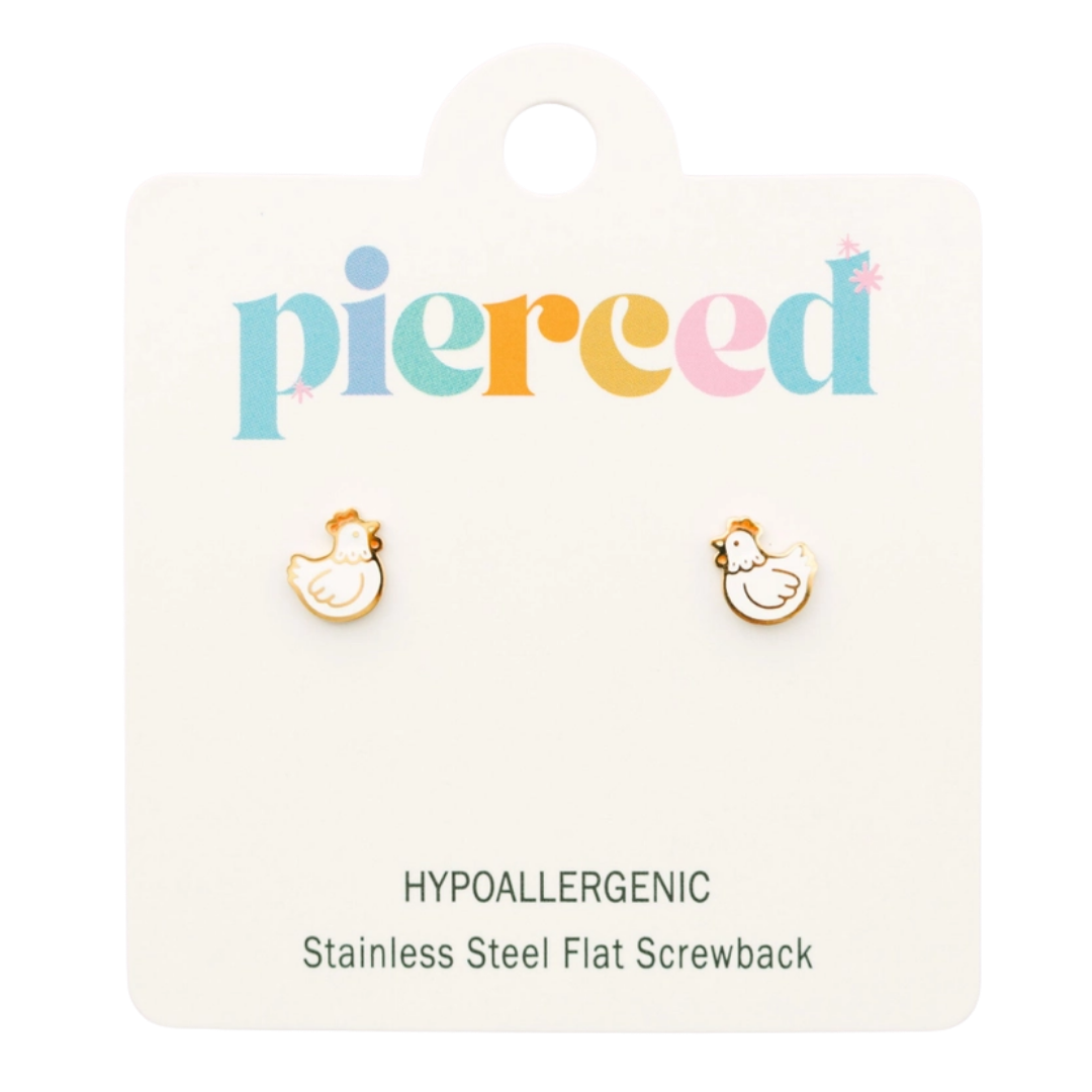 Chicken Earrings