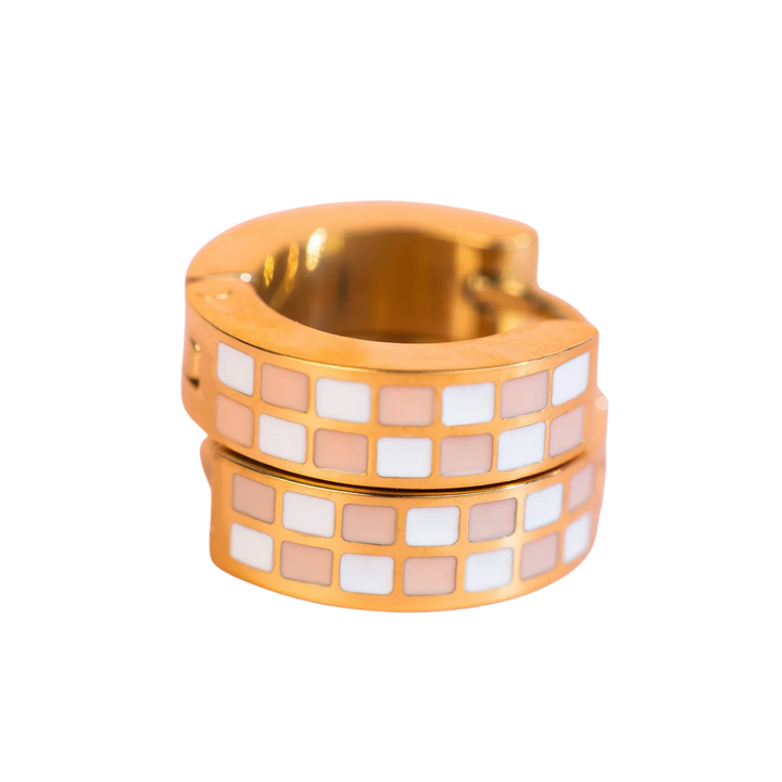 Peach Checkered Huggies