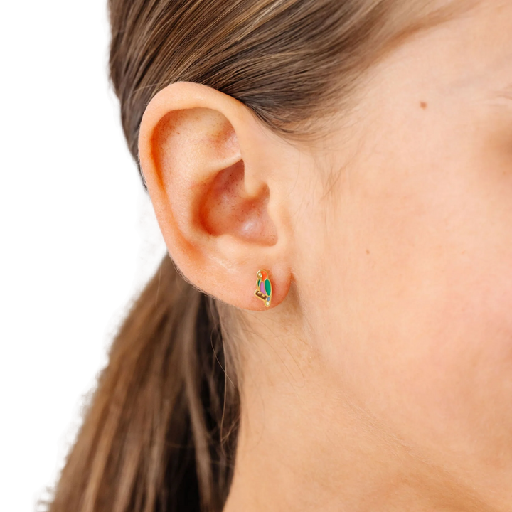 Parrot Stud Earrings