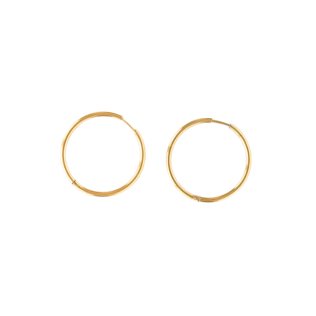 Endless Hoop Thin Gold