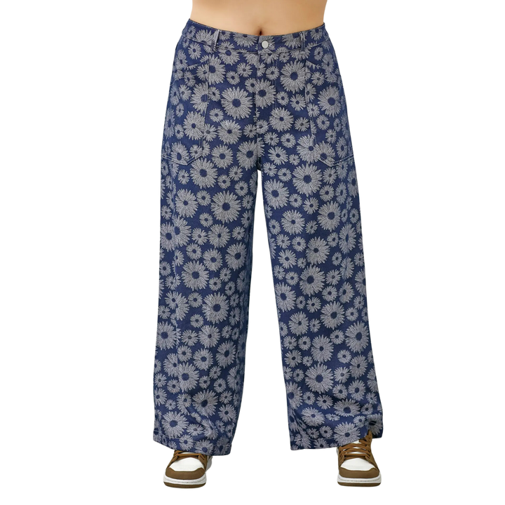 Sunfloral Denim Pants