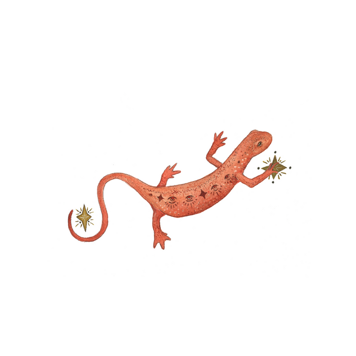 Astral Red Eft - Art Print