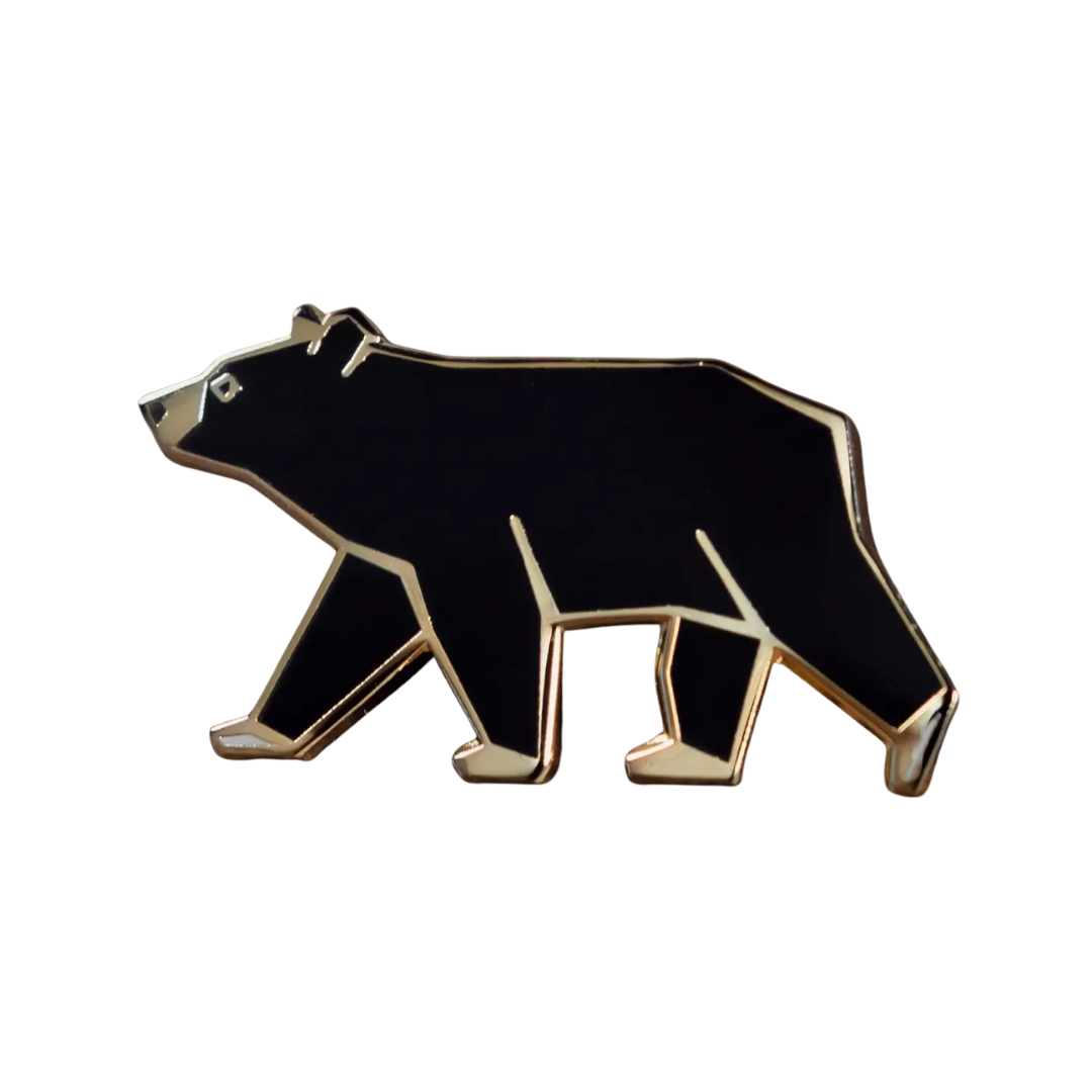 Black Bear Enamel Pin