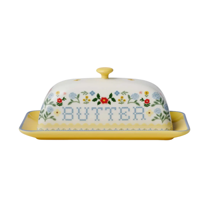 Home Sweet Home Porcelain Butter Dish