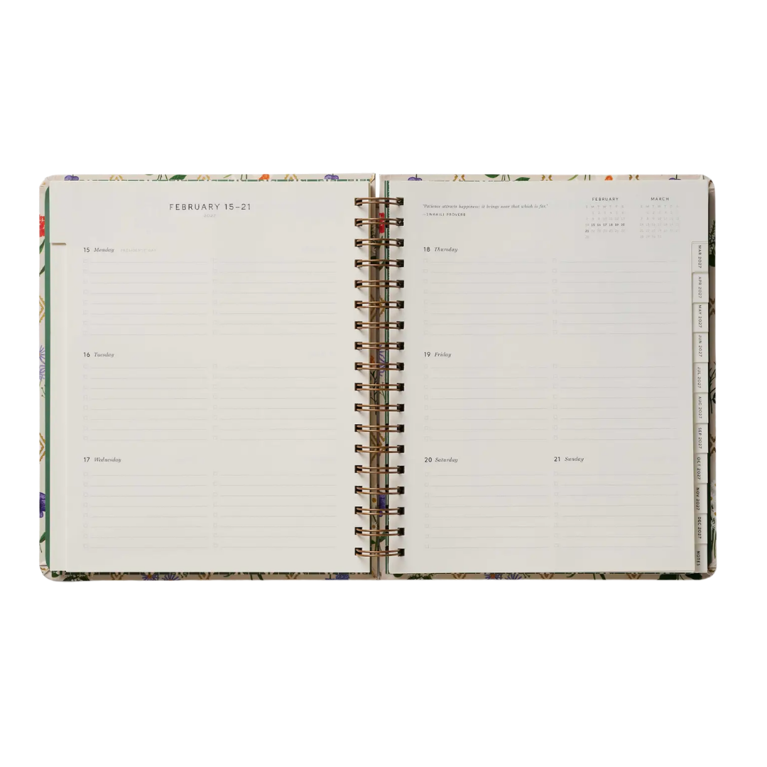 2027 Garden Study 17-Month Academic Planner
