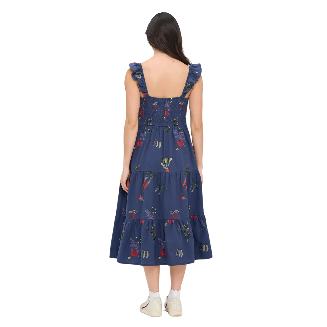 Veggie Garden Embroidered Dress