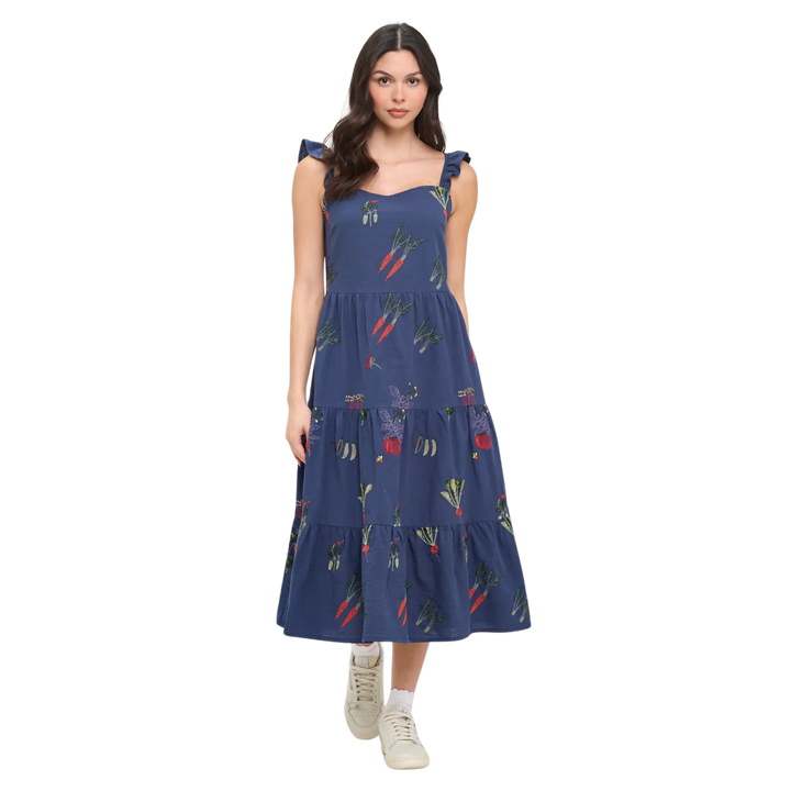 Veggie Garden Embroidered Dress
