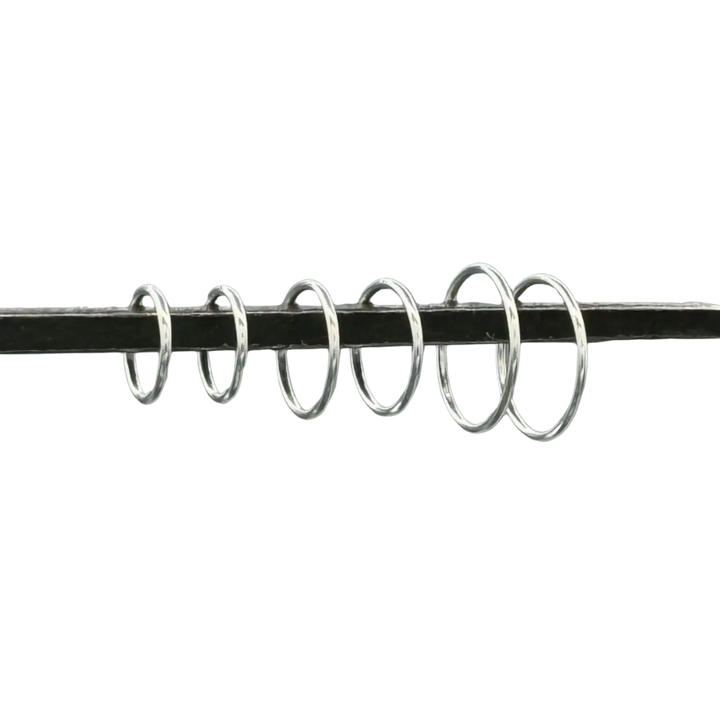 Silver 1mm Sleeper Hoops