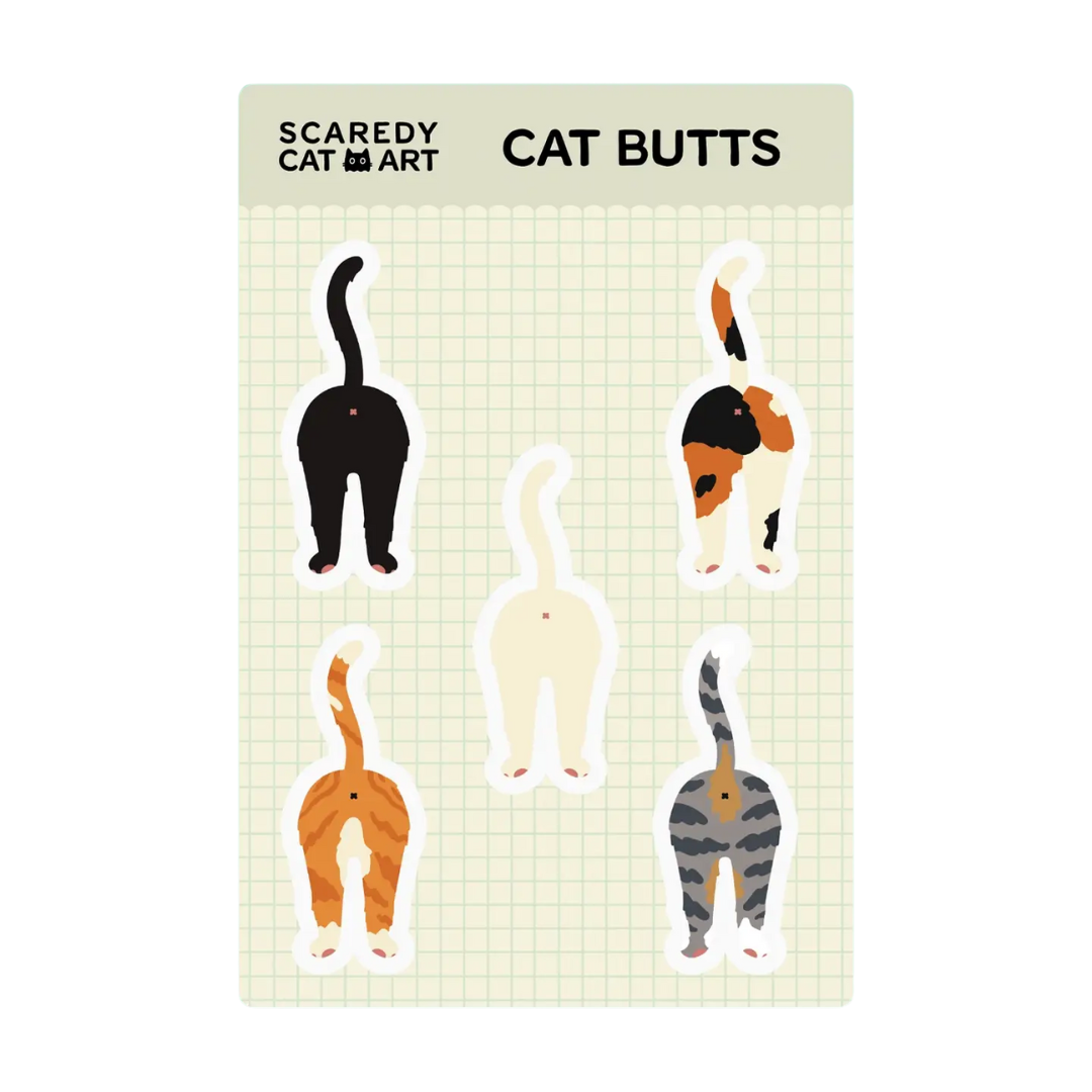 Catt Butts Sticker Sheet