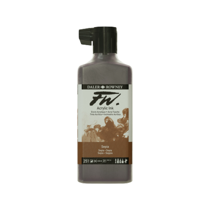 FW Liquid Acrylic Ink 6oz - Sepia