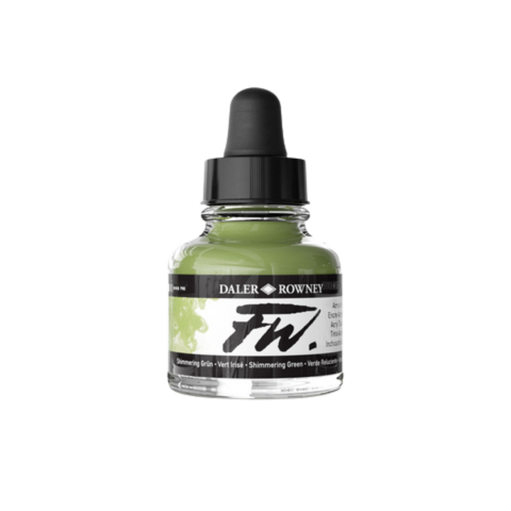 FW Liquid Acrylic Ink 1oz - Shimmering Green