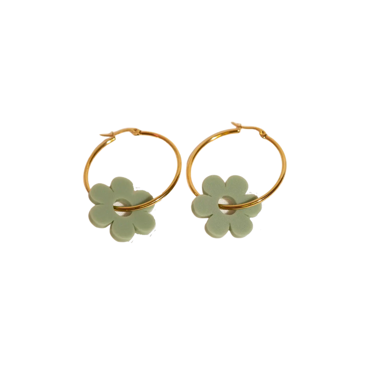 Daisy Hoop Earrings