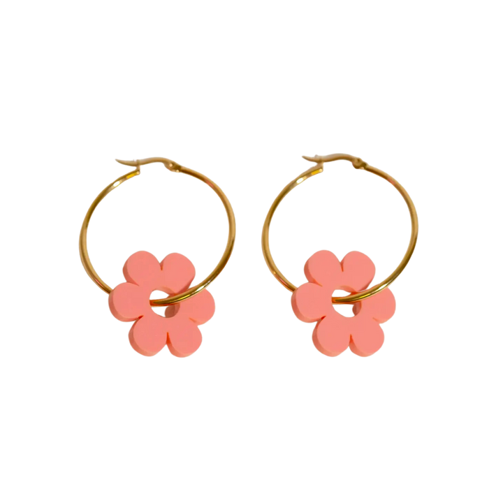 Daisy Hoop Earrings