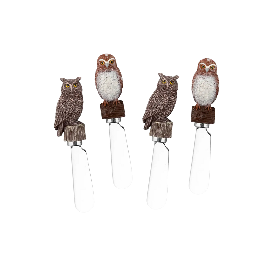 Owl Polyresin Cheese Spreader