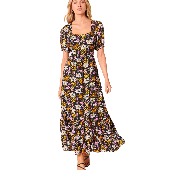 Lyrah Floral Lynette Sweetheart Maxi Dress