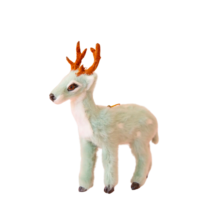 Fur Reindeer Ornament