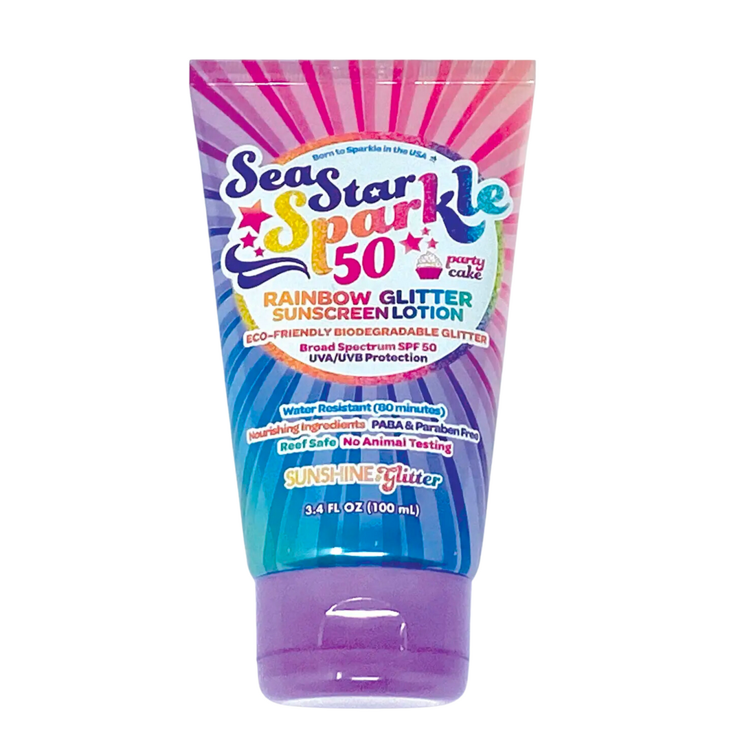 Sea Star Sparkle SPF 50 Glitter Sunscreen Lotion