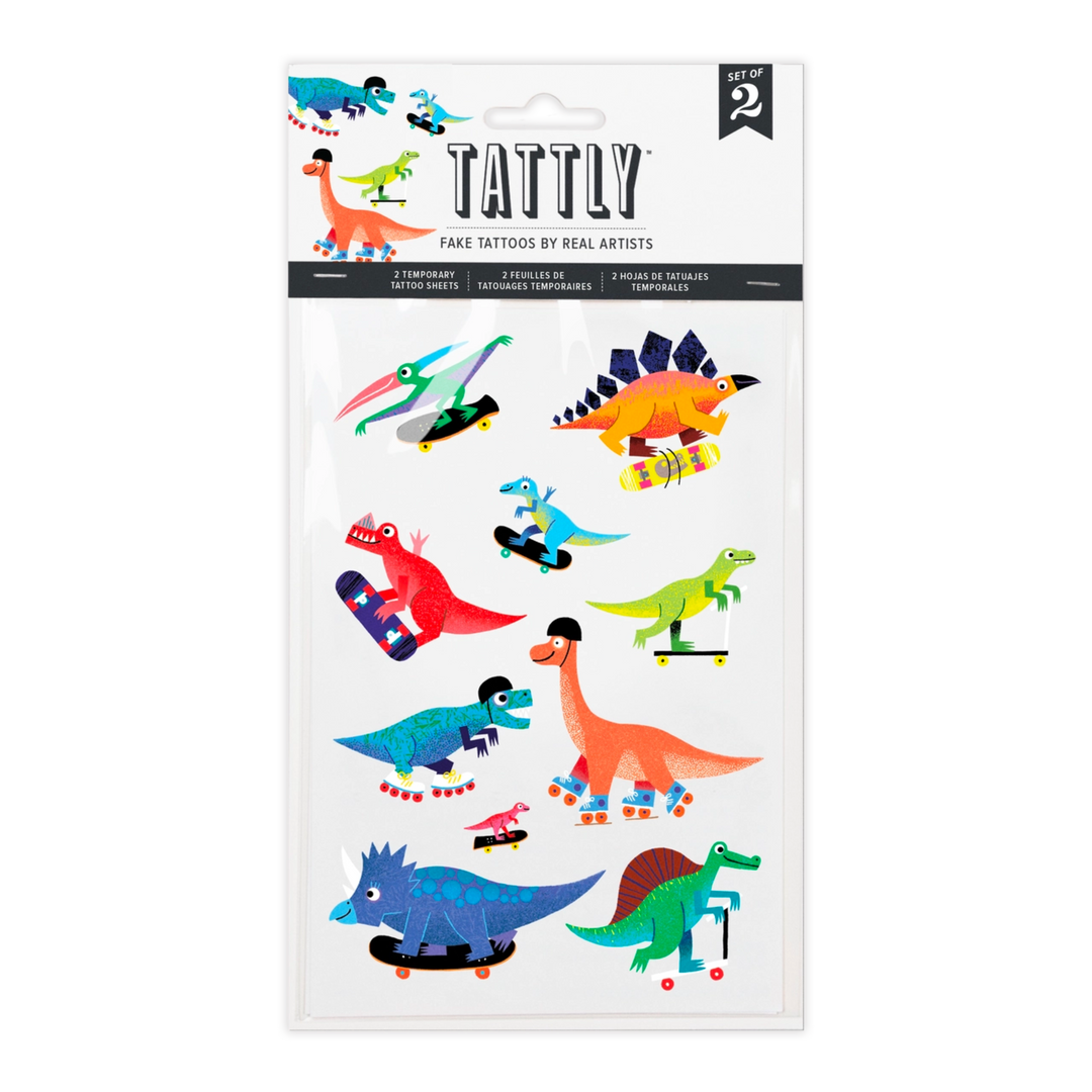 Dino Derby Tattoo Sheet