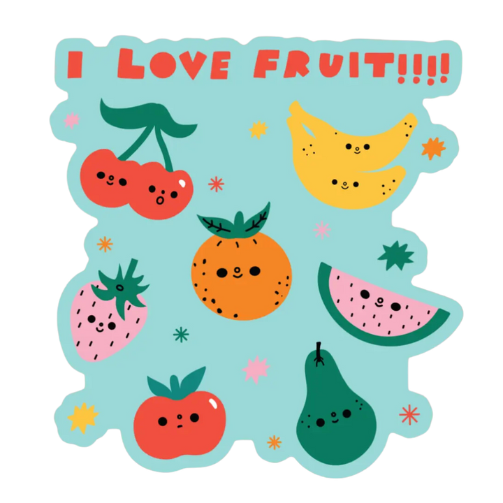 I Love Fruit Sticker