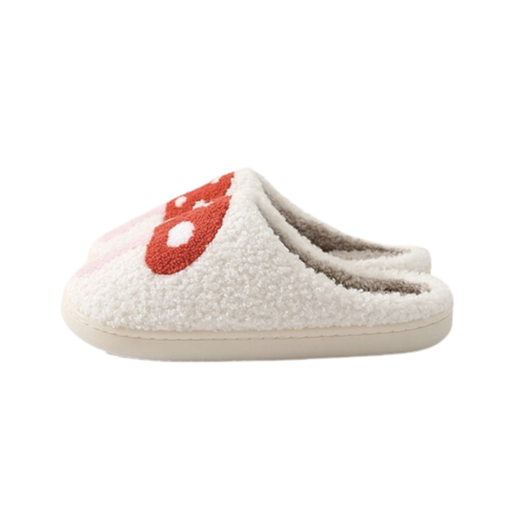 Fluffy Mushroom Slippers