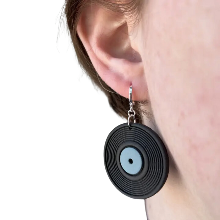 Vinyl Record Earrings