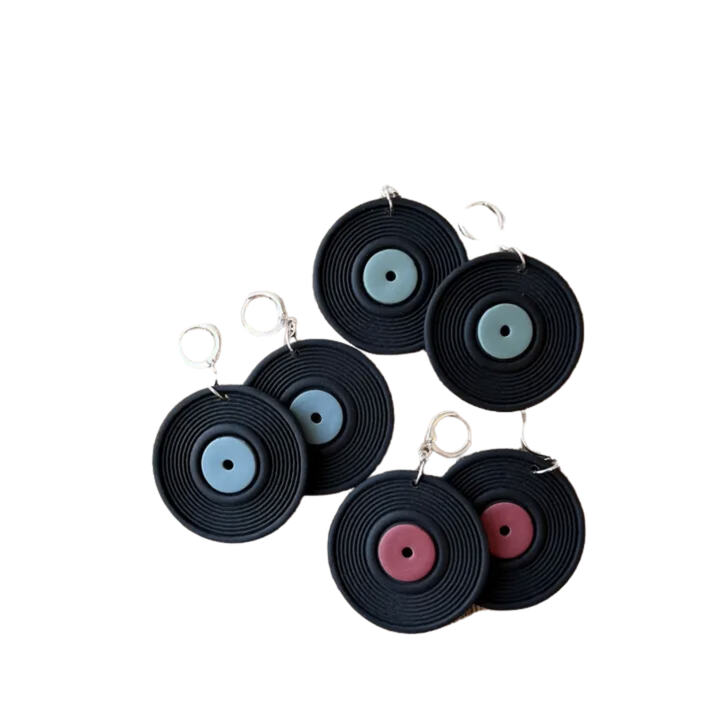 Vinyl Record Earrings