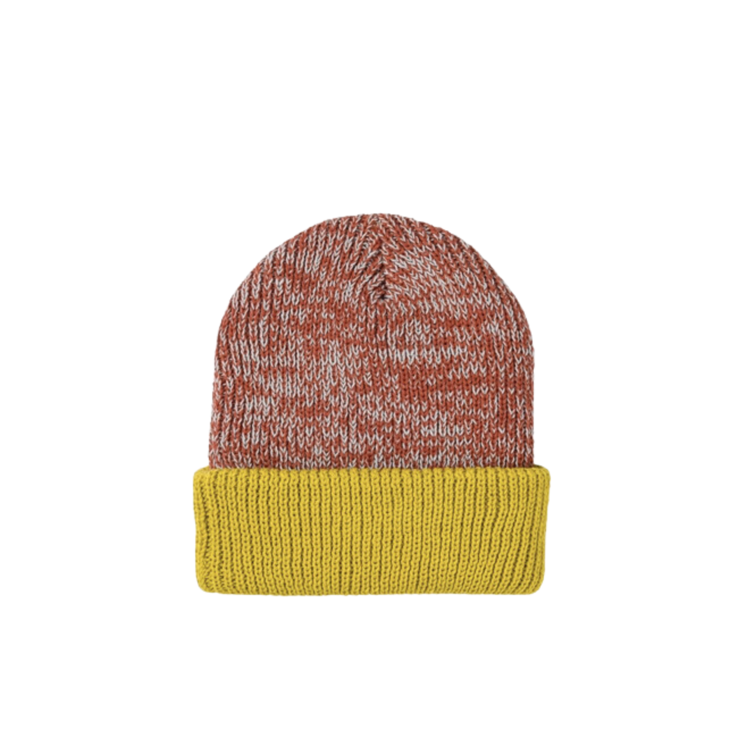 Colorblock Plush Knit Beanie