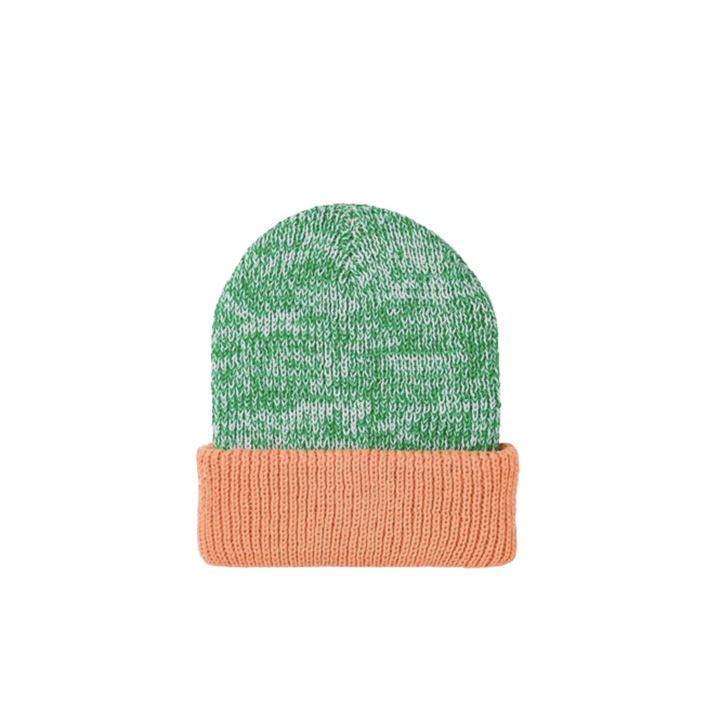 Colorblock Plush Knit Beanie