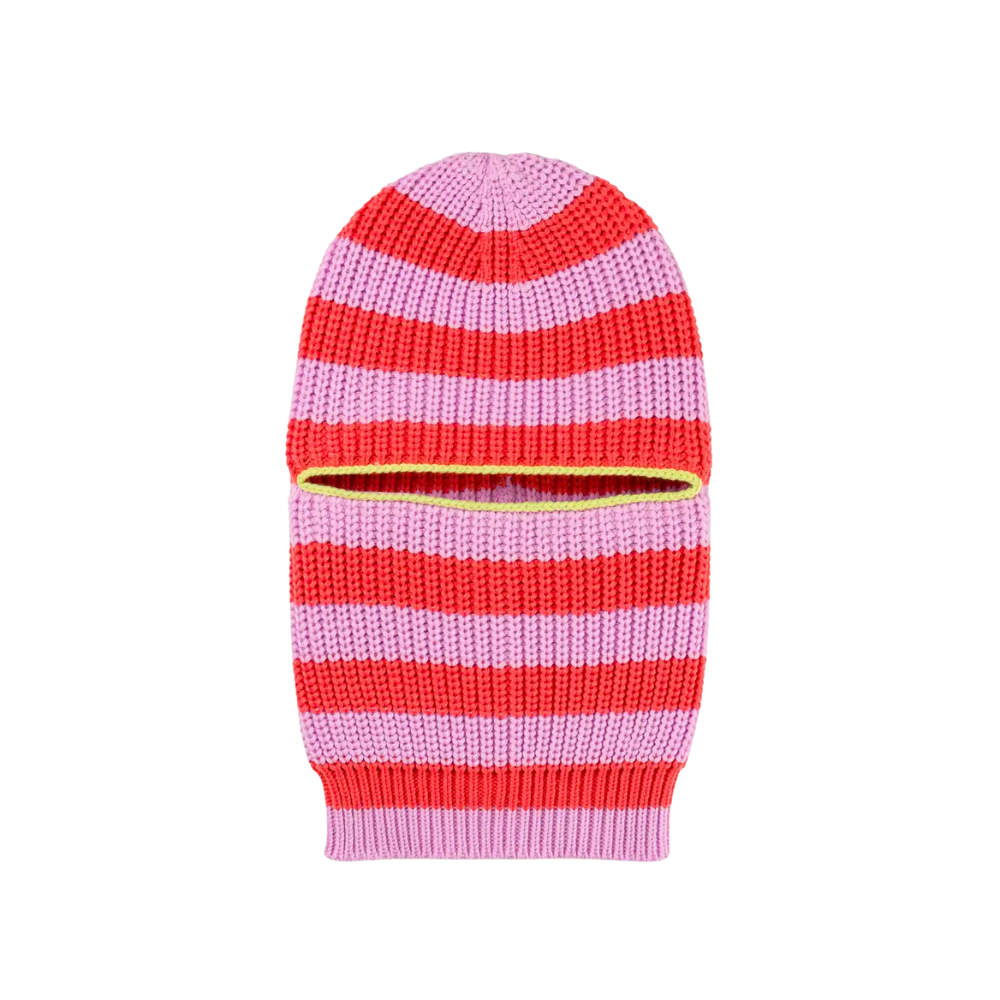 Striped Knit Balaclava