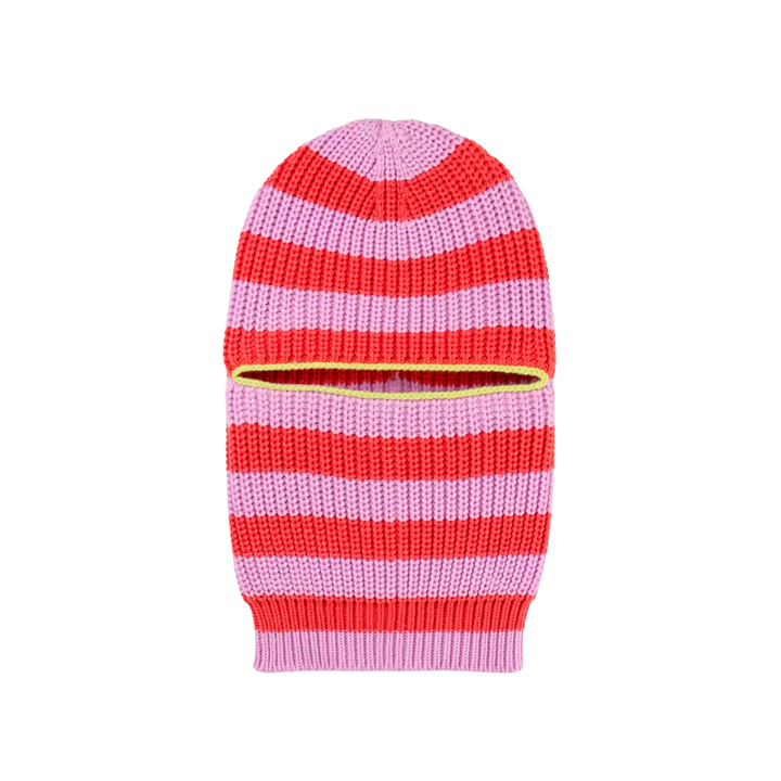 Striped Knit Balaclava