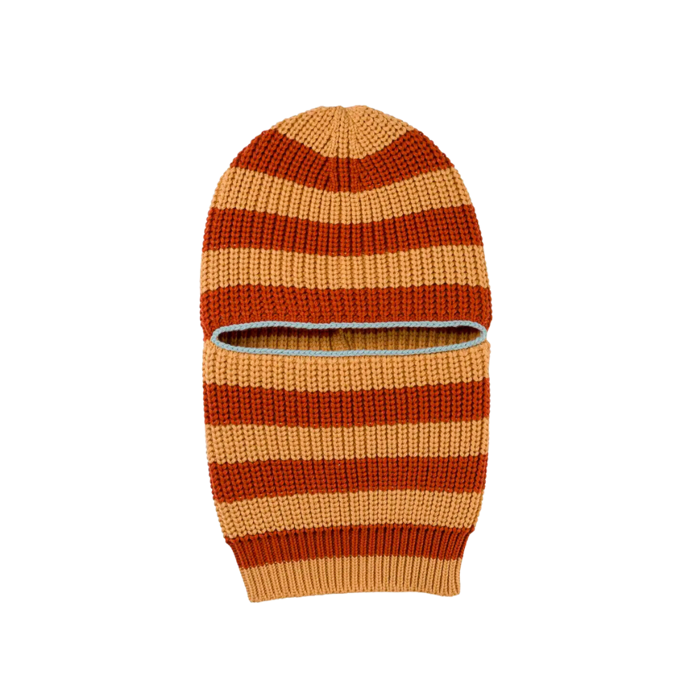 Striped Knit Balaclava