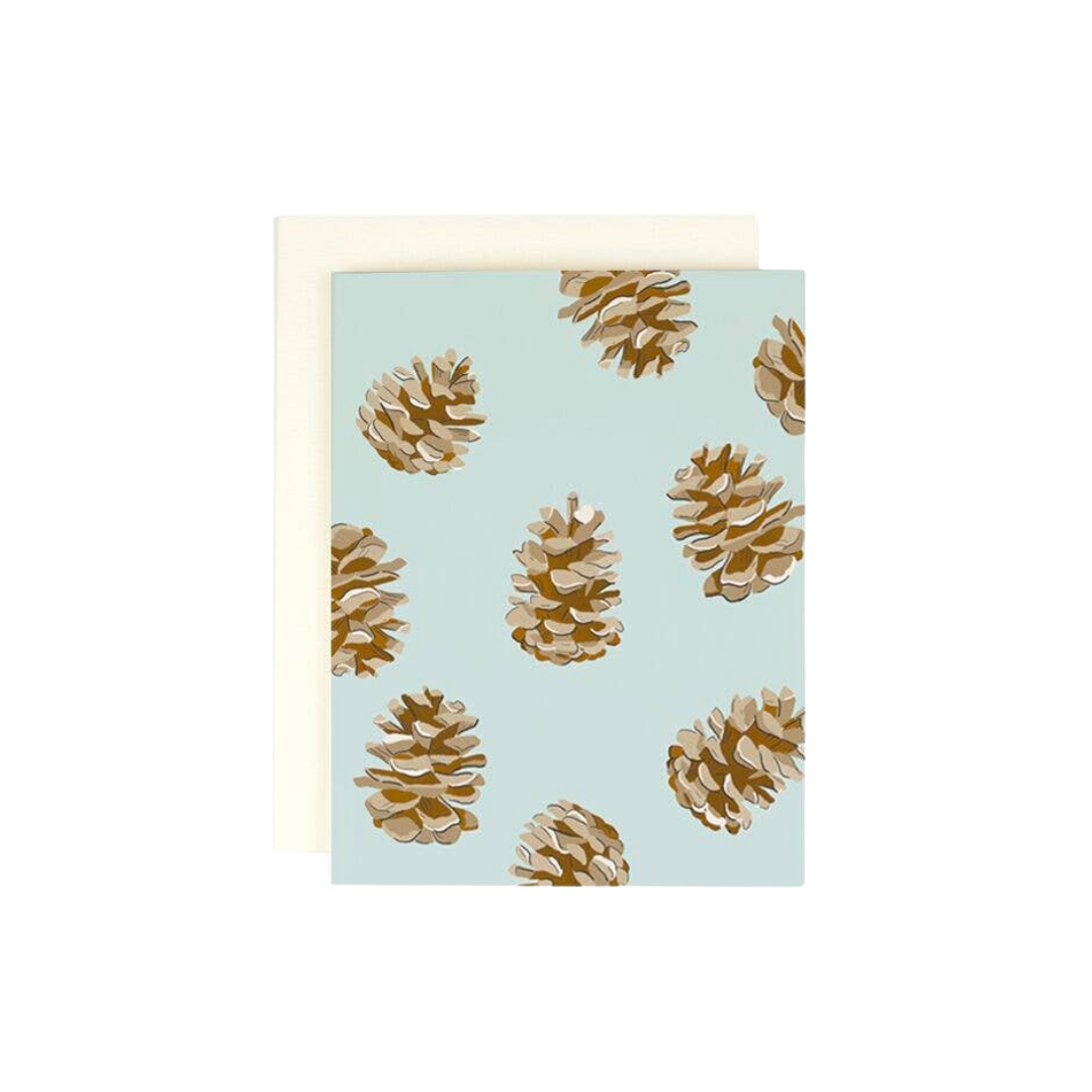 Pinecone Greeting Card