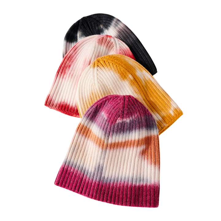 Tie Dye Print Ribbed Beanie