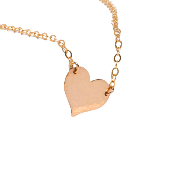 Hammered Heart Necklace