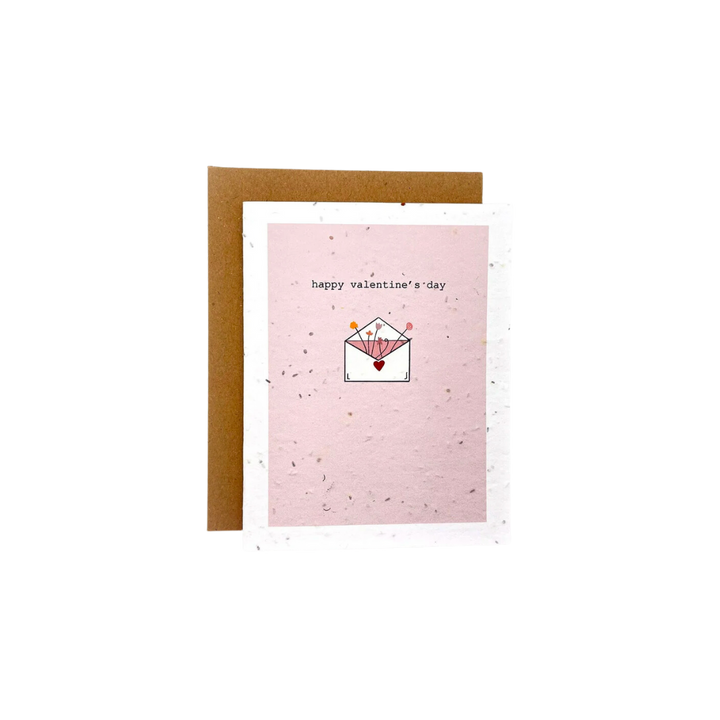 Happy Valentine's Day Seed Paper Card
