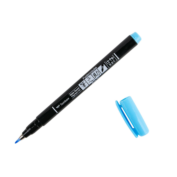 Fudenosuke Pastel Brush Pen: Light Blue