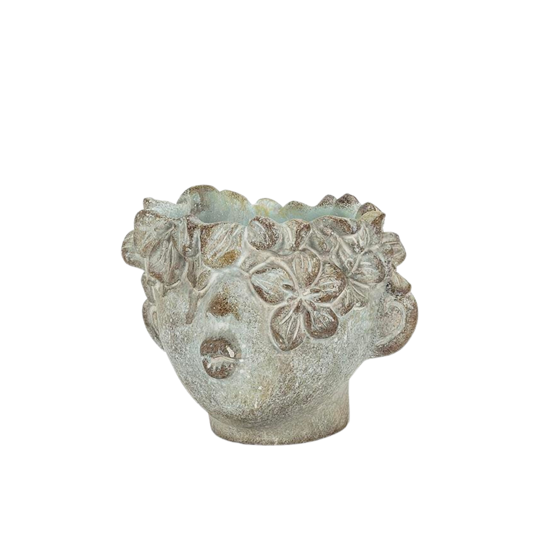 Mini Kissing Face Planter - 4"H