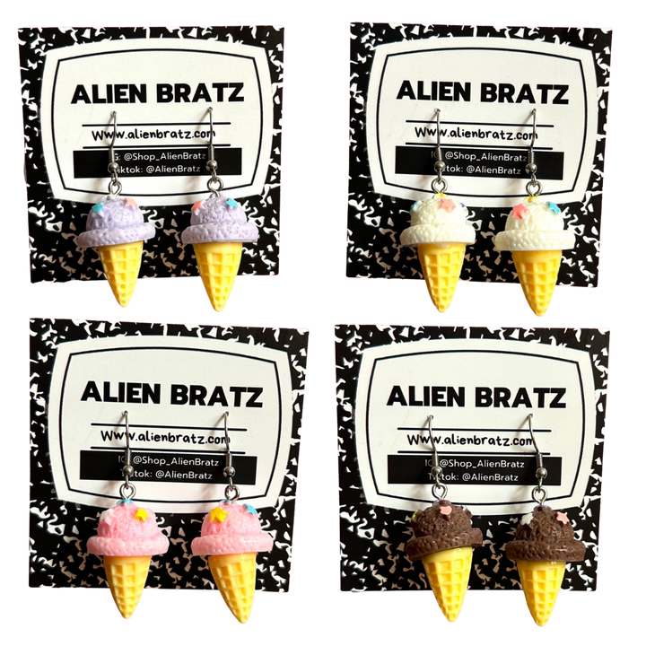 Ice Cream Cone Earrings