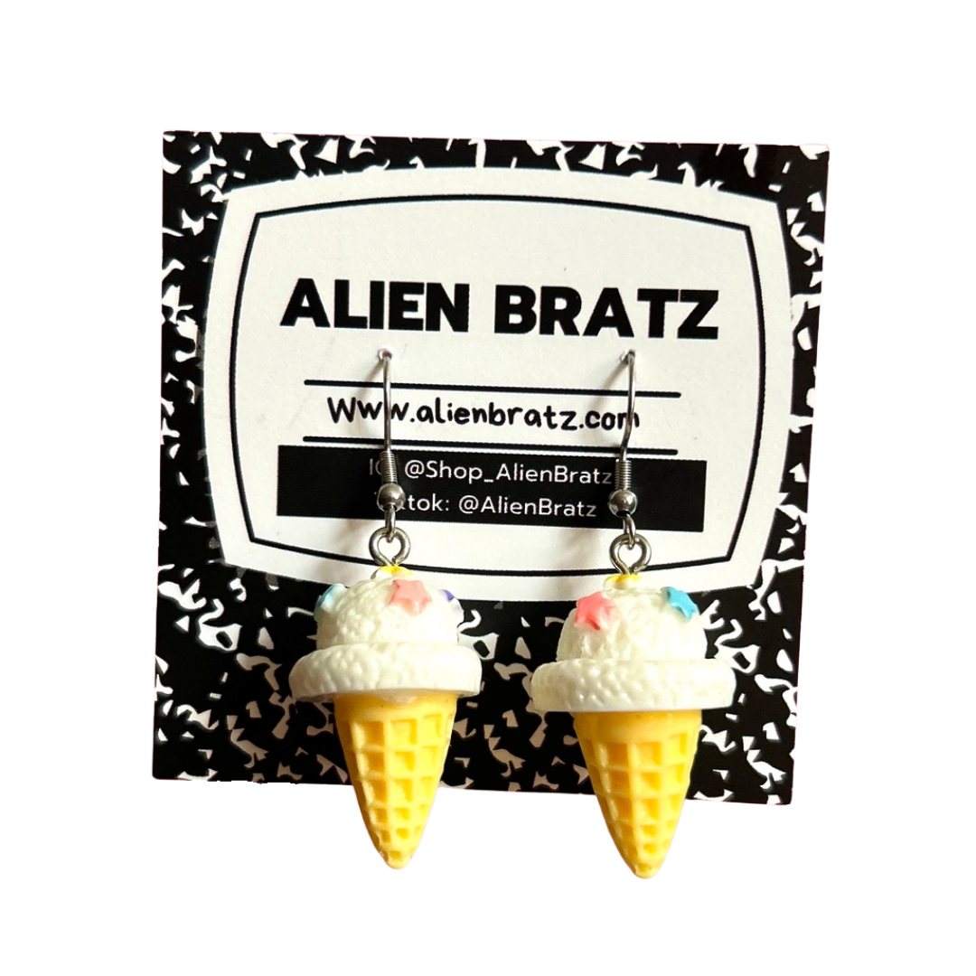 Ice Cream Cone Earrings