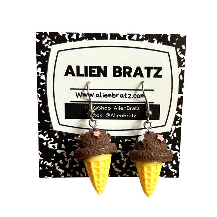 Ice Cream Cone Earrings