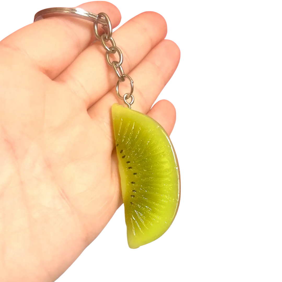 Kiwi Slice Keychain