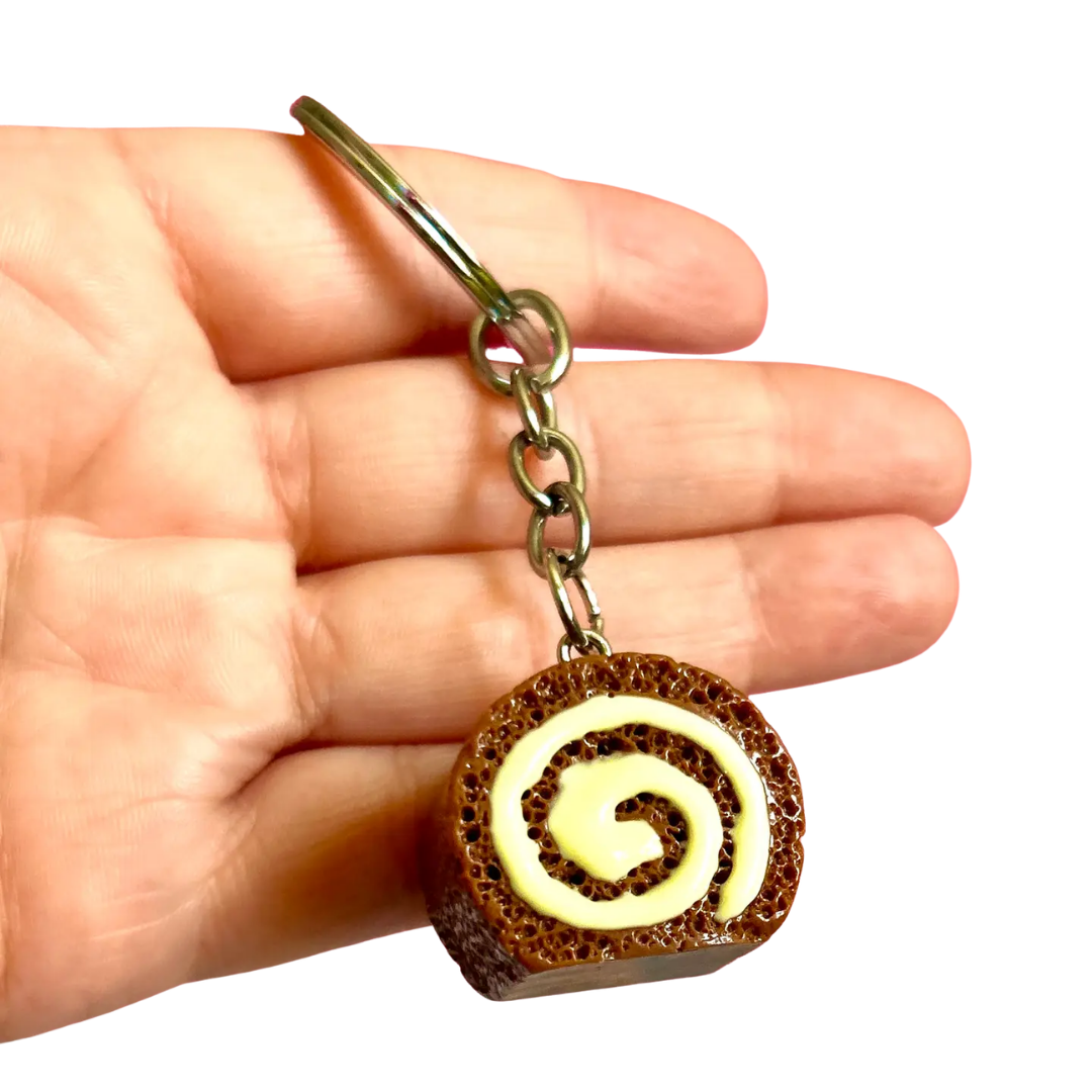 Swirl Cake Keychain