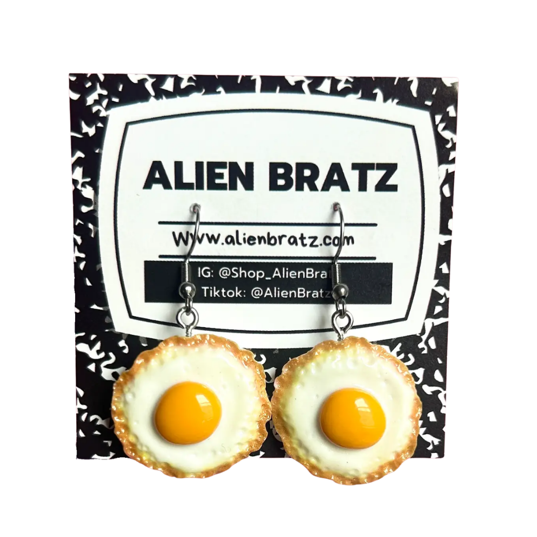 Little Fried Egg Earrings
