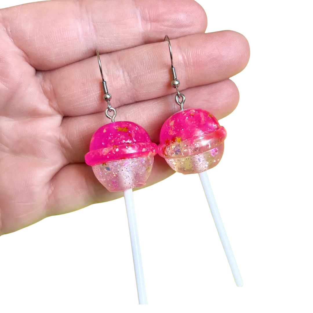 Round Lollipop Earrings