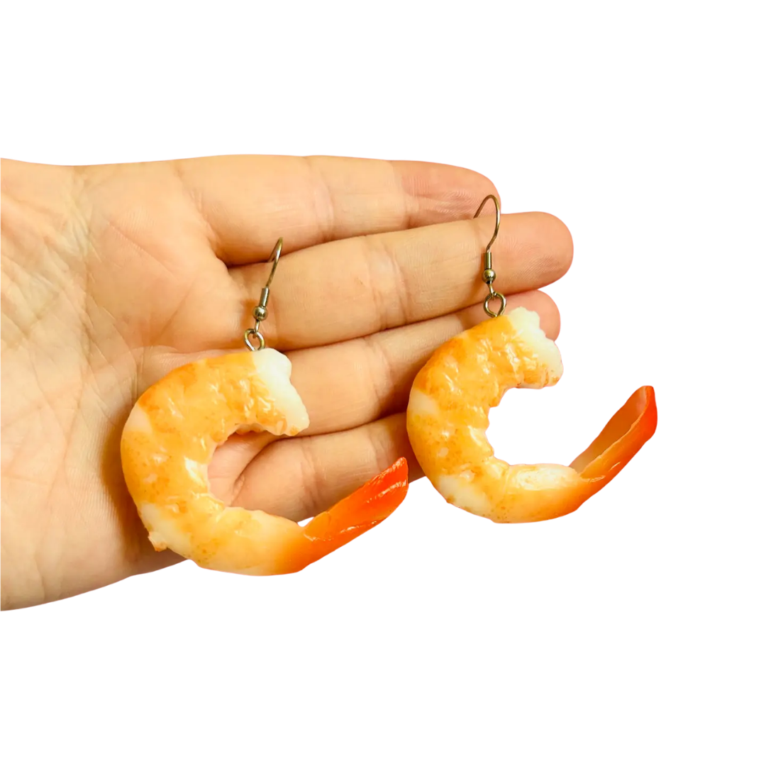 Large Shrimp Earrings
