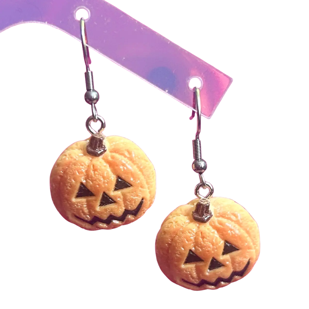 Pumpkin Cookie Earrings