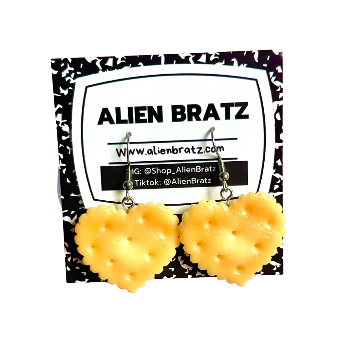 Heart Crackers Earrings