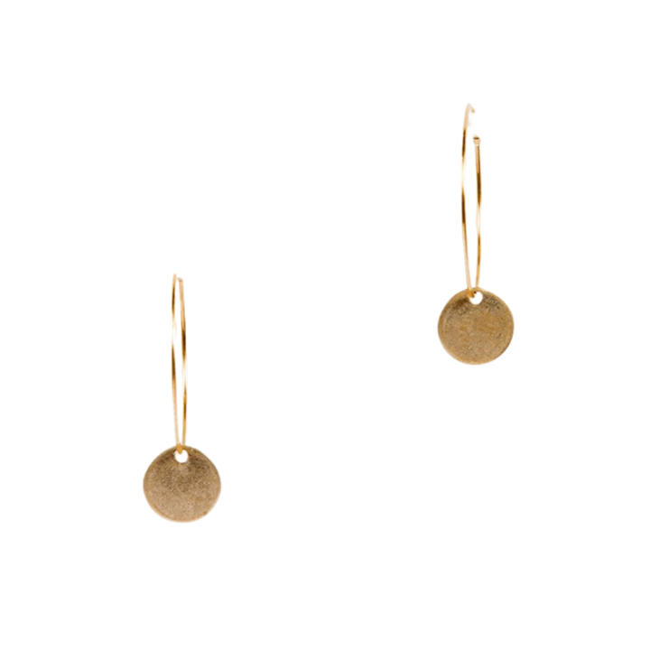 Hoop and Disc Earrings