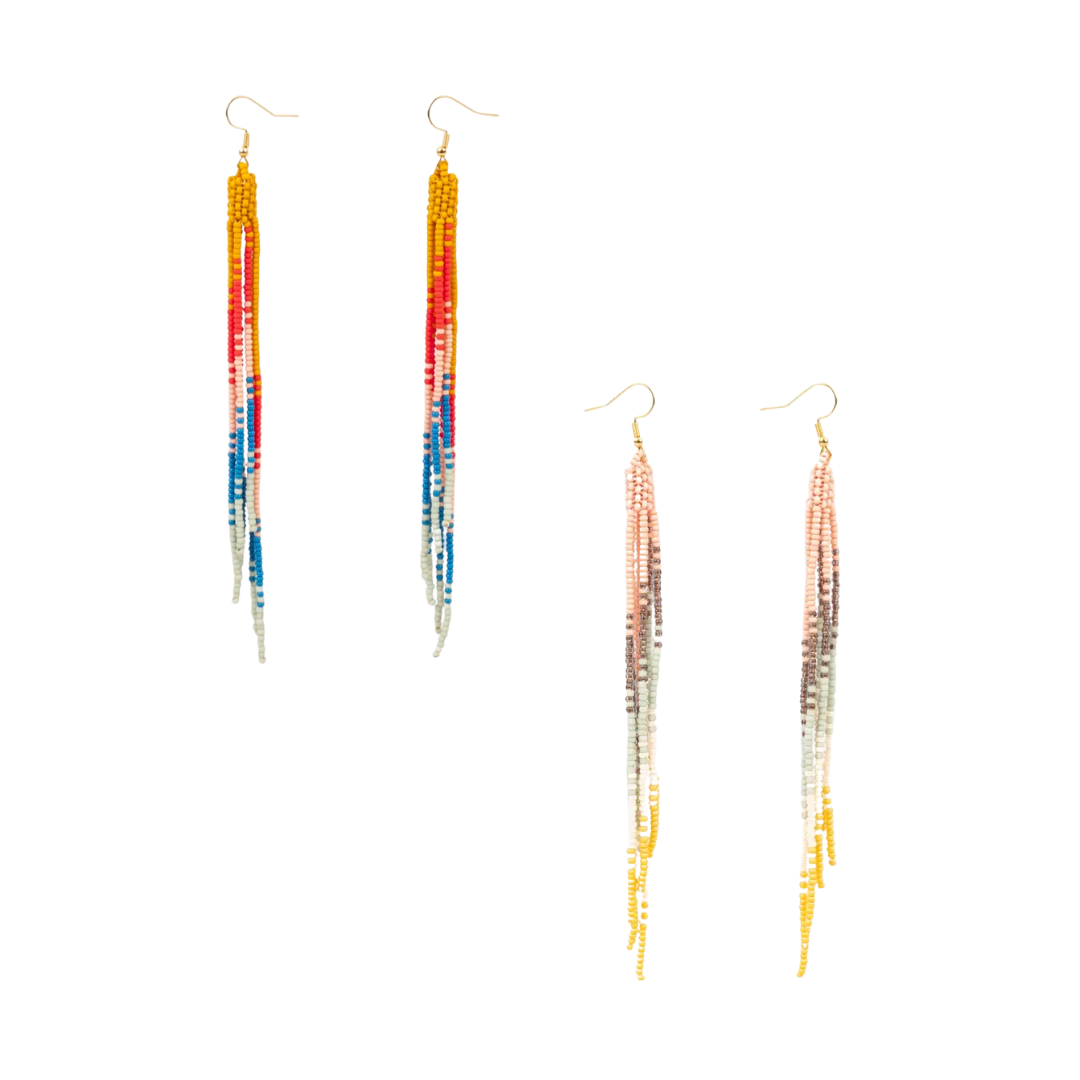 Ombre Fringe Duster Earrings