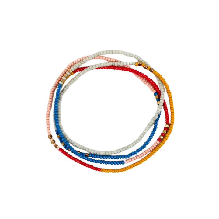 Beaded Stretch Necklace / Wrap Bracelet